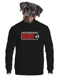 unisex mikina bez kapuce