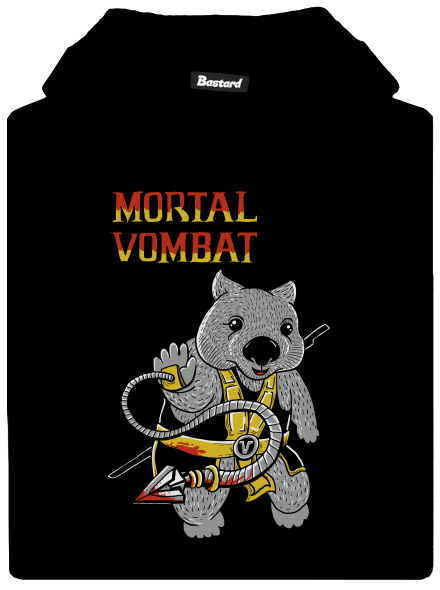 Mortal Vombat dětská mikina klokanka Black