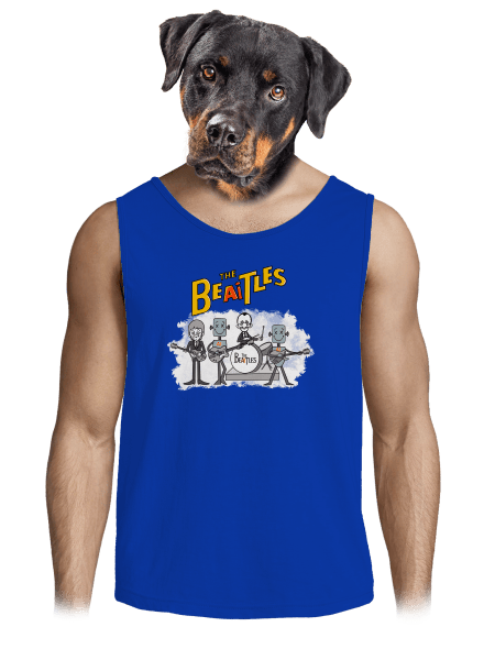AI Beatles pánské tílko Royal Blue