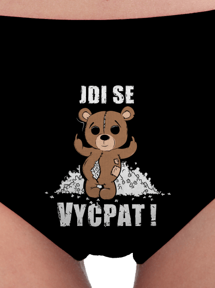 Jdi se vycpat dámské kalhotky Black