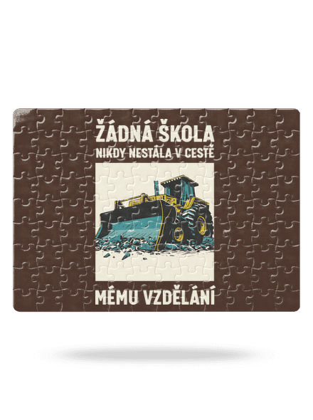 Žádná škola puzzle White