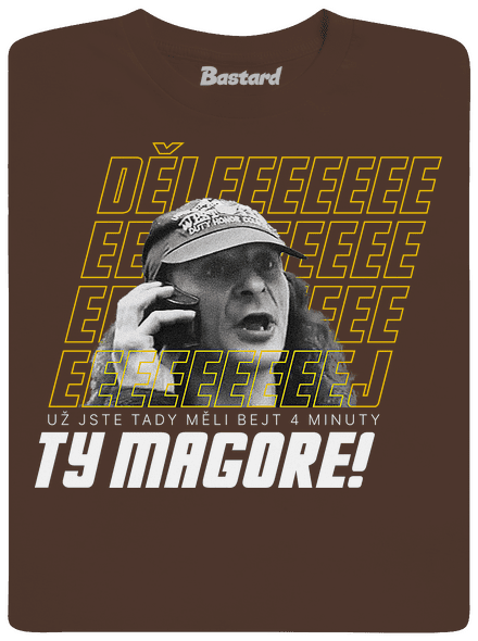 B18: Jiří Kára pánské tričko Brown