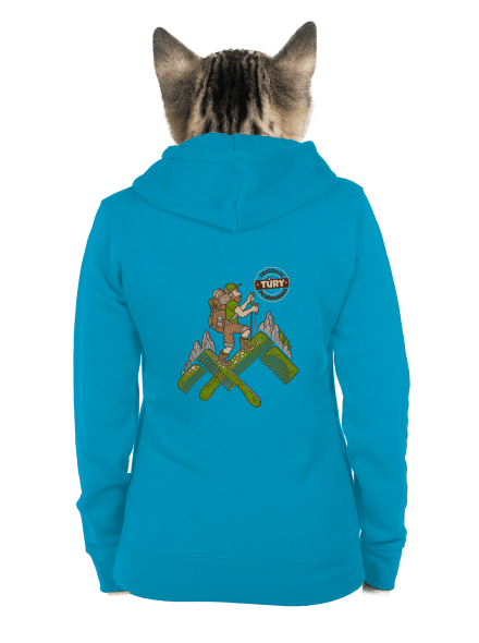 Turista dámská mikina na zip Blue Atol