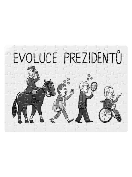 Evoluce prezidentů puzzle White