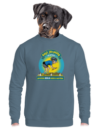 unisex mikina bez kapuce