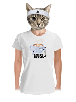 Kafe by bodlo dámské sportovní tričko White
