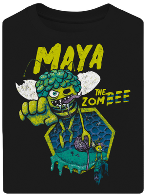 Zombee Mája unisex tričko oversized Black