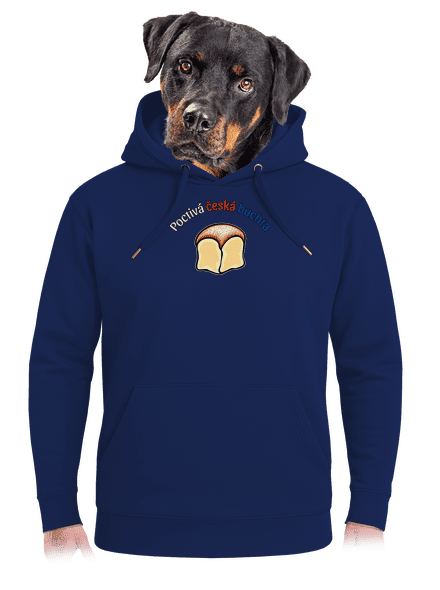 Poctivá buchta a klobása unisex mikina premium Navy