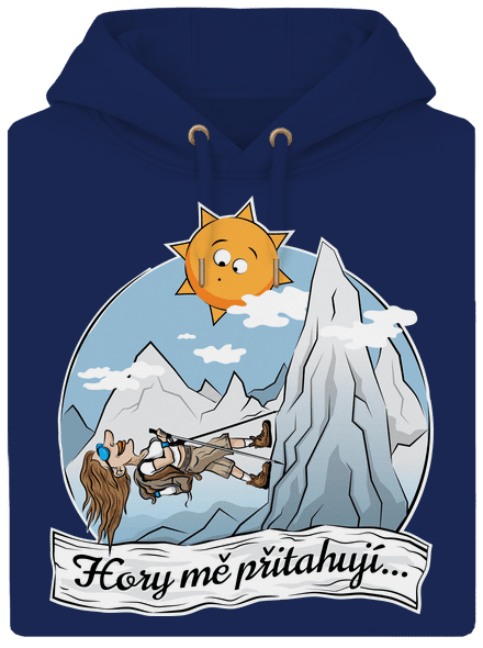 Hory mě přitahují unisex mikina premium Navy