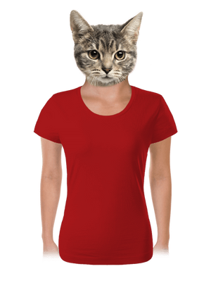 Bez potisku dámské tričko Red Mal