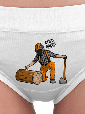 Dřevorubec dámské kalhotky White