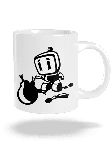 Bomberman velký hrnek White
