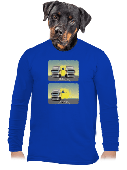 Chuck & Truck pánské dlouhý rukáv Royal Blue