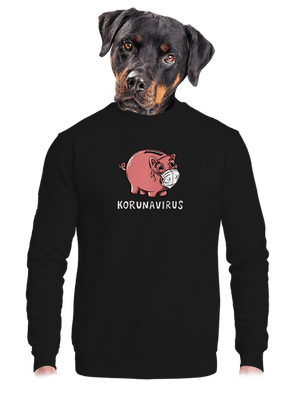 unisex mikina bez kapuce