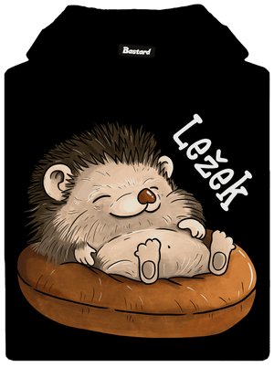 Ležek pánská mikina klokanka Black