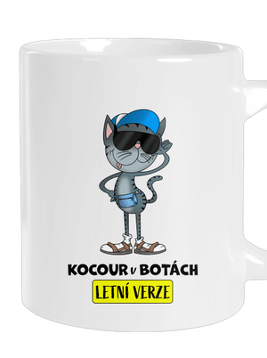 Kocour v botách velký hrnek White