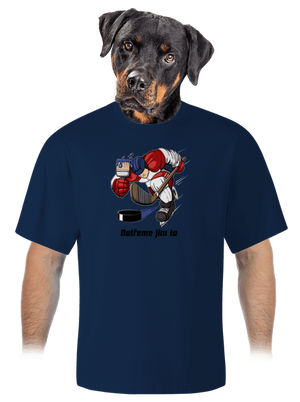 Natřeme jim to - Hokej unisex tričko oversized Midnight Blue