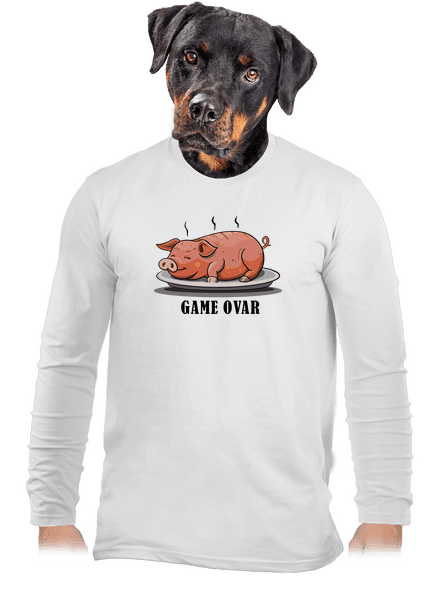Game ovar pánské dlouhý rukáv White