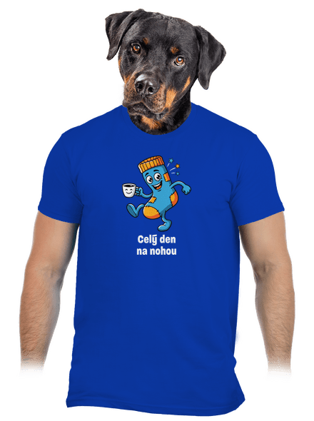 Na nohou pánské tričko Royal Blue