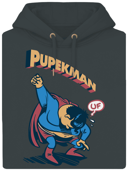 Pupekman unisex mikina premium Charcoal