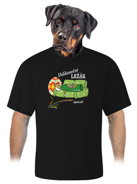 Velikonoční ležák unisex tričko oversized Black