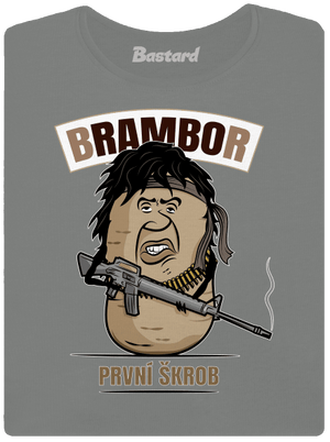 Brambor dámské tričko Dark Gray Melange