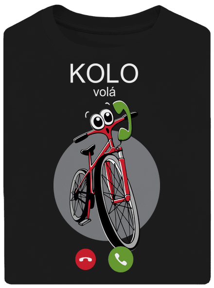 Kolo volá unisex tričko oversized Black