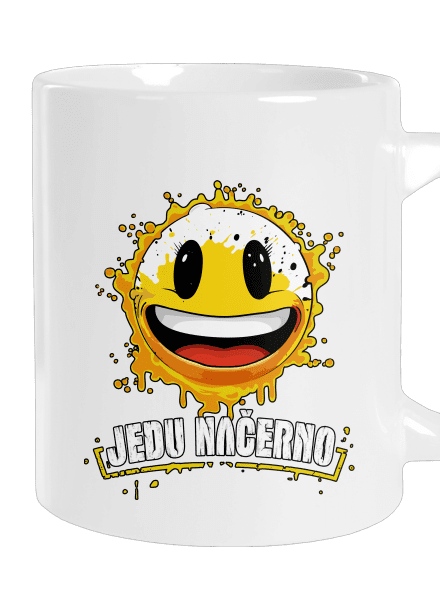 Jedu načerno velký hrnek White