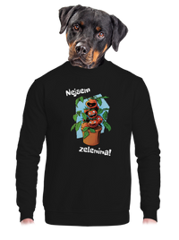 unisex mikina bez kapuce
