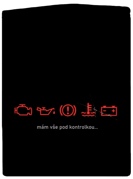 Pod kontrolkou pánská mikina na zip Black
