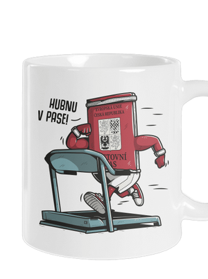 Hubnu v pase klasický hrnek White