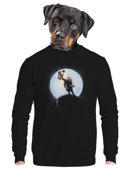 Mimoní král unisex mikina bez kapuce Black