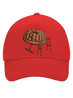 Bábovka kšiltovka baseballka Classic Red