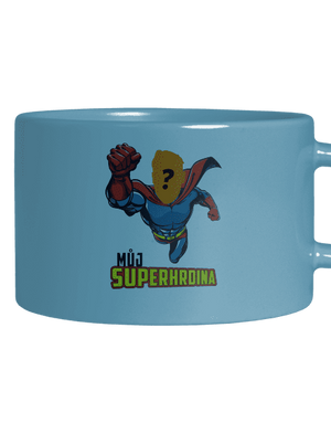 Můj superhrdina hrnek makronka Blue Macaron