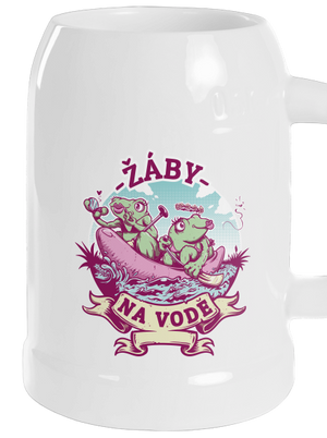 Žáby na vodě půllitr White
