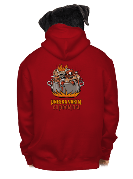 Co Doom dal pánská mikina na zip Red