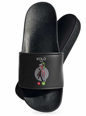 Kolo volá pantofle Black