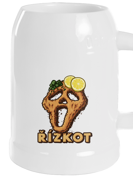 Řízkot půllitr White