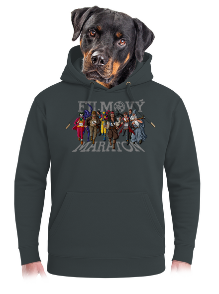 Filmový maraton unisex mikina premium Charcoal