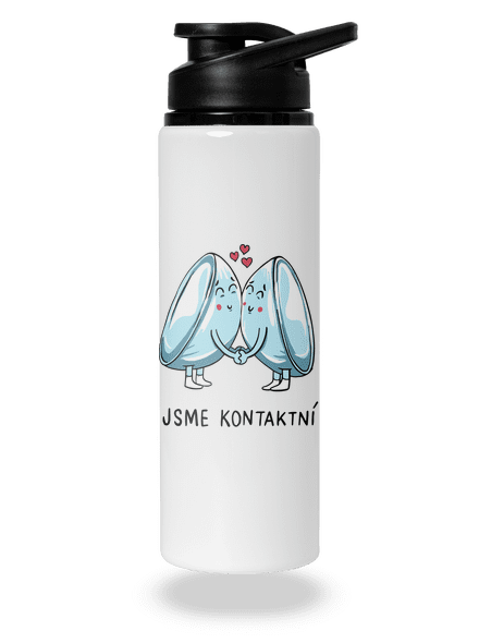 Kontaktní čočky lahev na vodu White