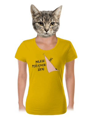 Miluju jízdu dámské tričko Yellow