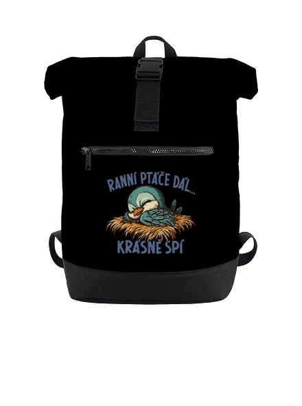 Ranní ptáče spí batoh Black