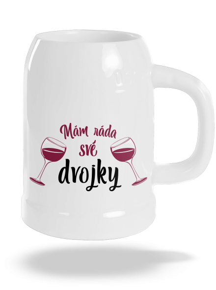 Dvojky půllitr White