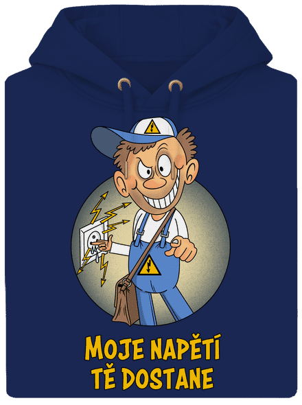 Moje napětí unisex mikina premium Navy