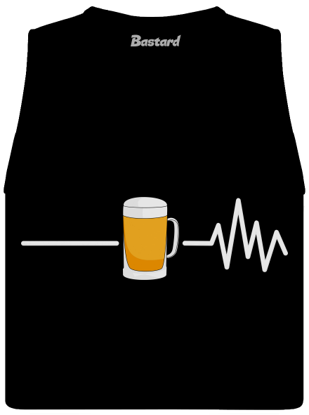 Beer help dámské tílko volné Black