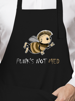 Punks Not Med zástěra Black