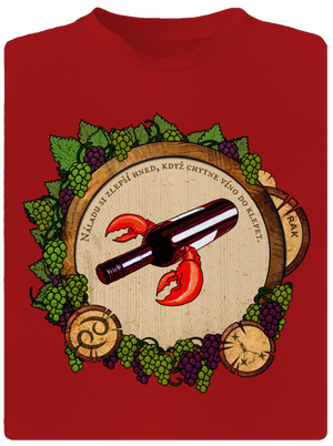 Vinný horoskop: Rak pánské sportovní tričko Red Mal