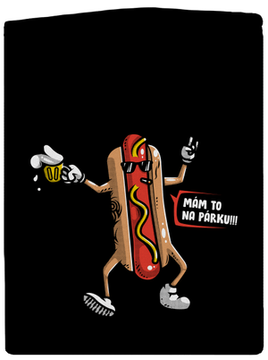 Na párku pánská mikina na zip Black