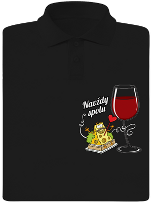 Navždy spolu pánská polokošile Black