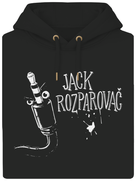 Jack Rozparovač unisex mikina premium Dark Black
